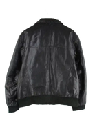 Vintage Lederjacke Schwarz XXL – Rückseite