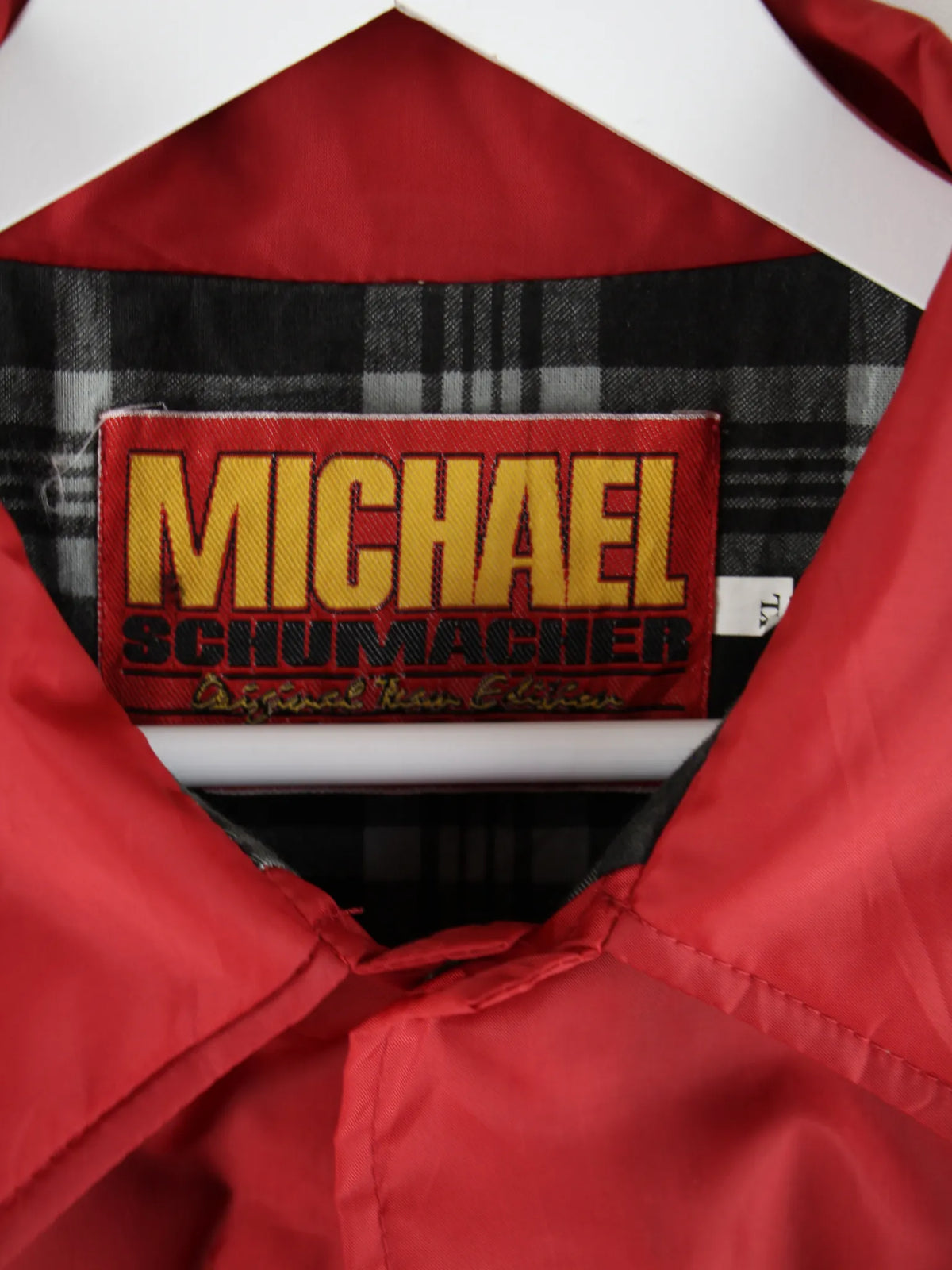 Vintage Leichte Jacke Rot XL – Etikett