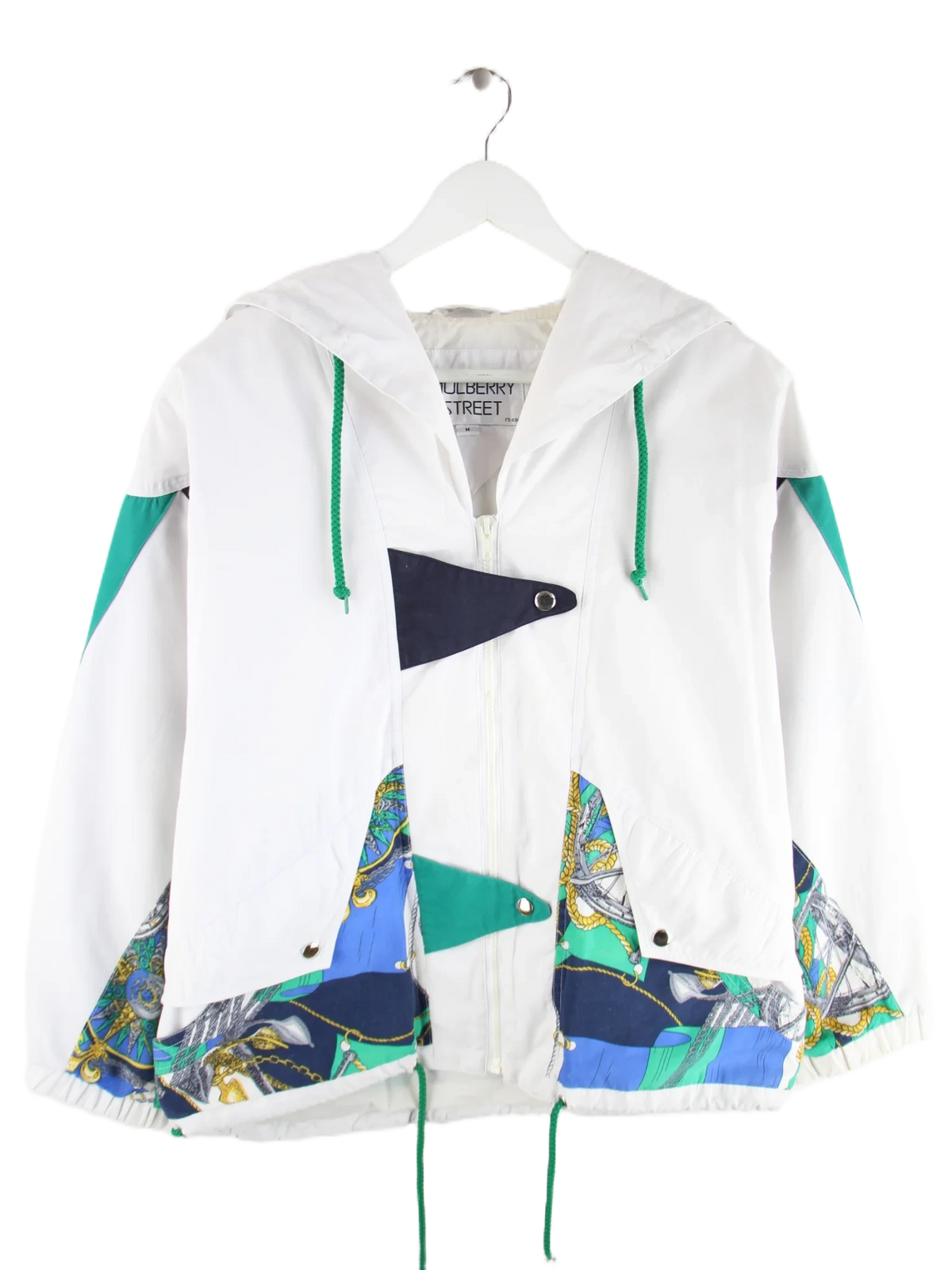 Vintage Leichte Jacke Weiß M – Vorderseite