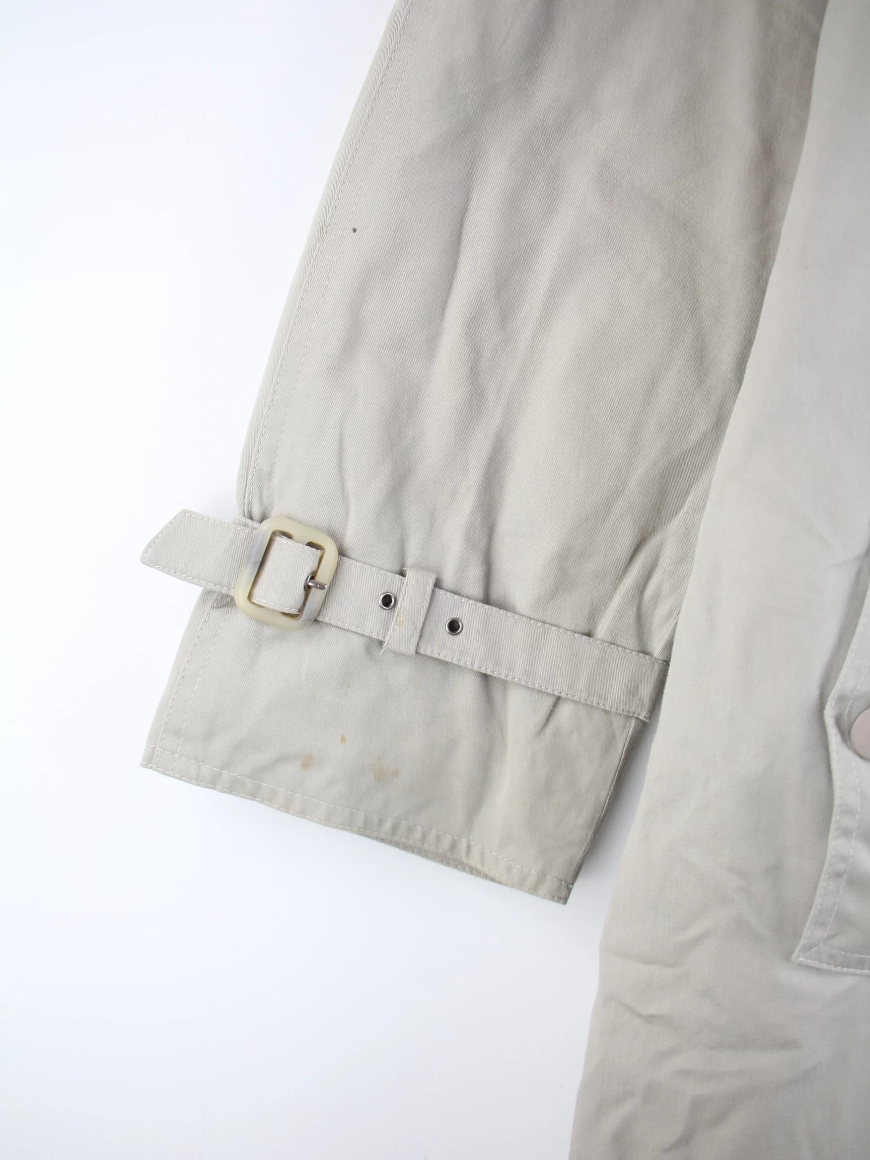 Vintage Mantel Beige L – Etikett