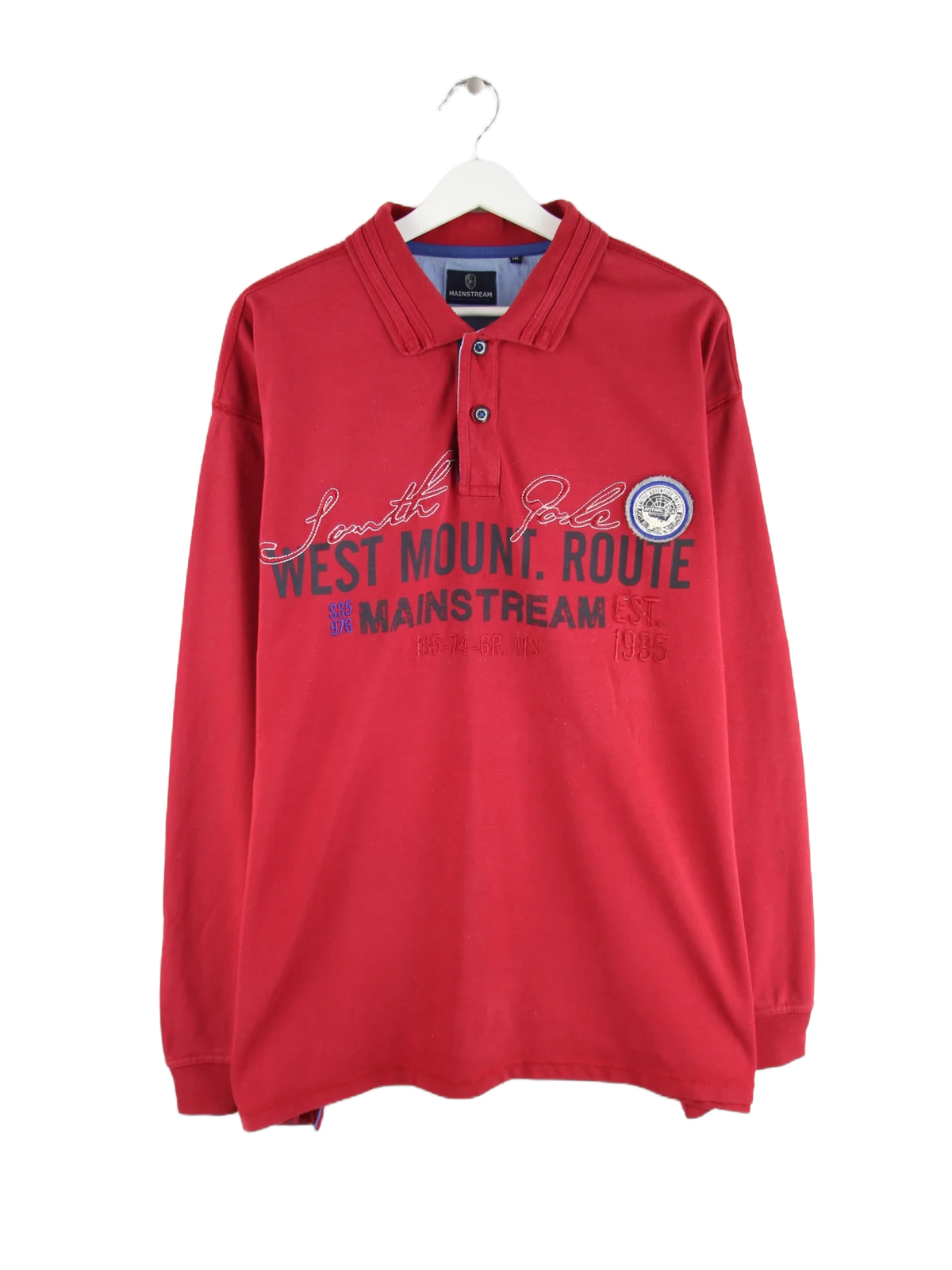 Vintage Polo Rot 3XL – Vorderseite
