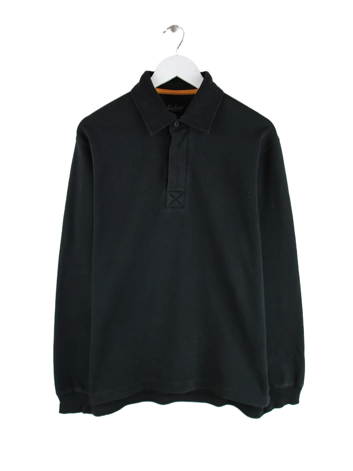 Vintage Polo Schwarz L – Vorderseite