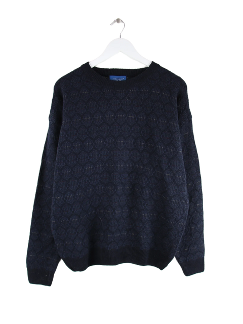 Vintage Pullover Blau L – Vorderseite