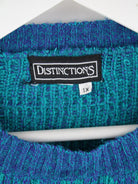 Vintage Pullover Blau M – Etikett