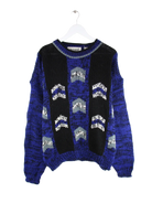 Vintage Pullover Blau XL – Vorderseite