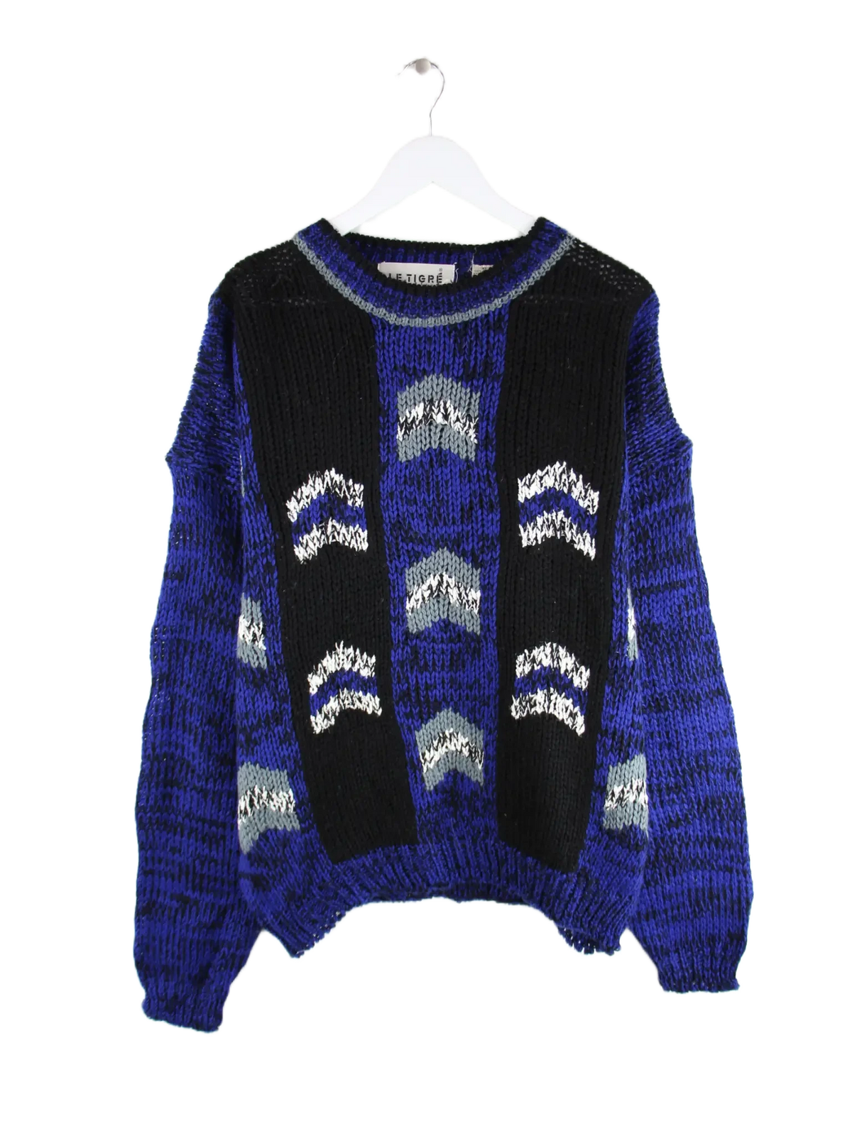 Vintage Pullover Blau XL – Vorderseite
