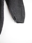 Vintage Pullover Grau M – Detailansicht Vorderseite