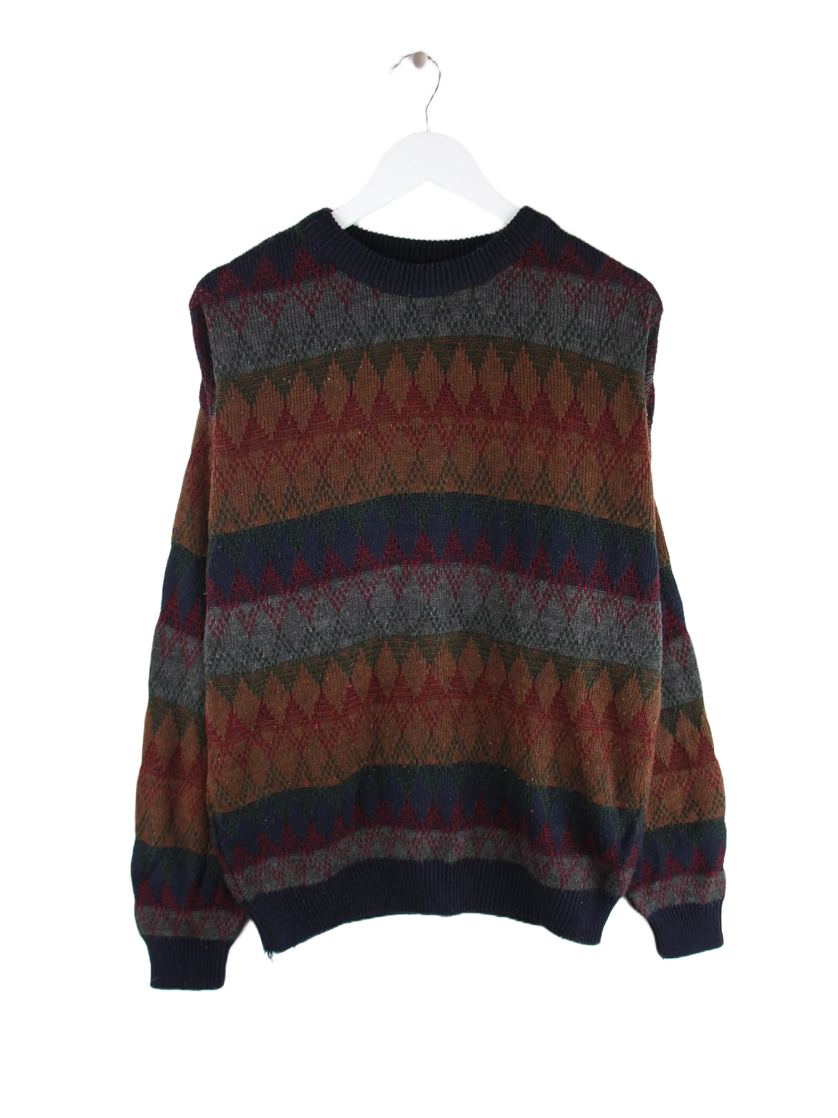 Vintage Pullover Mehrfarbig L – Vorderseite