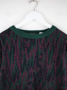 Vintage Pullover Mehrfarbig L – Detailansicht Vorderseite