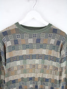 Vintage Pullover Mehrfarbig XXL – Detailansicht Vorderseite