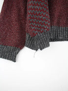 Vintage Pullover Rot L – Detailansicht Vorderseite