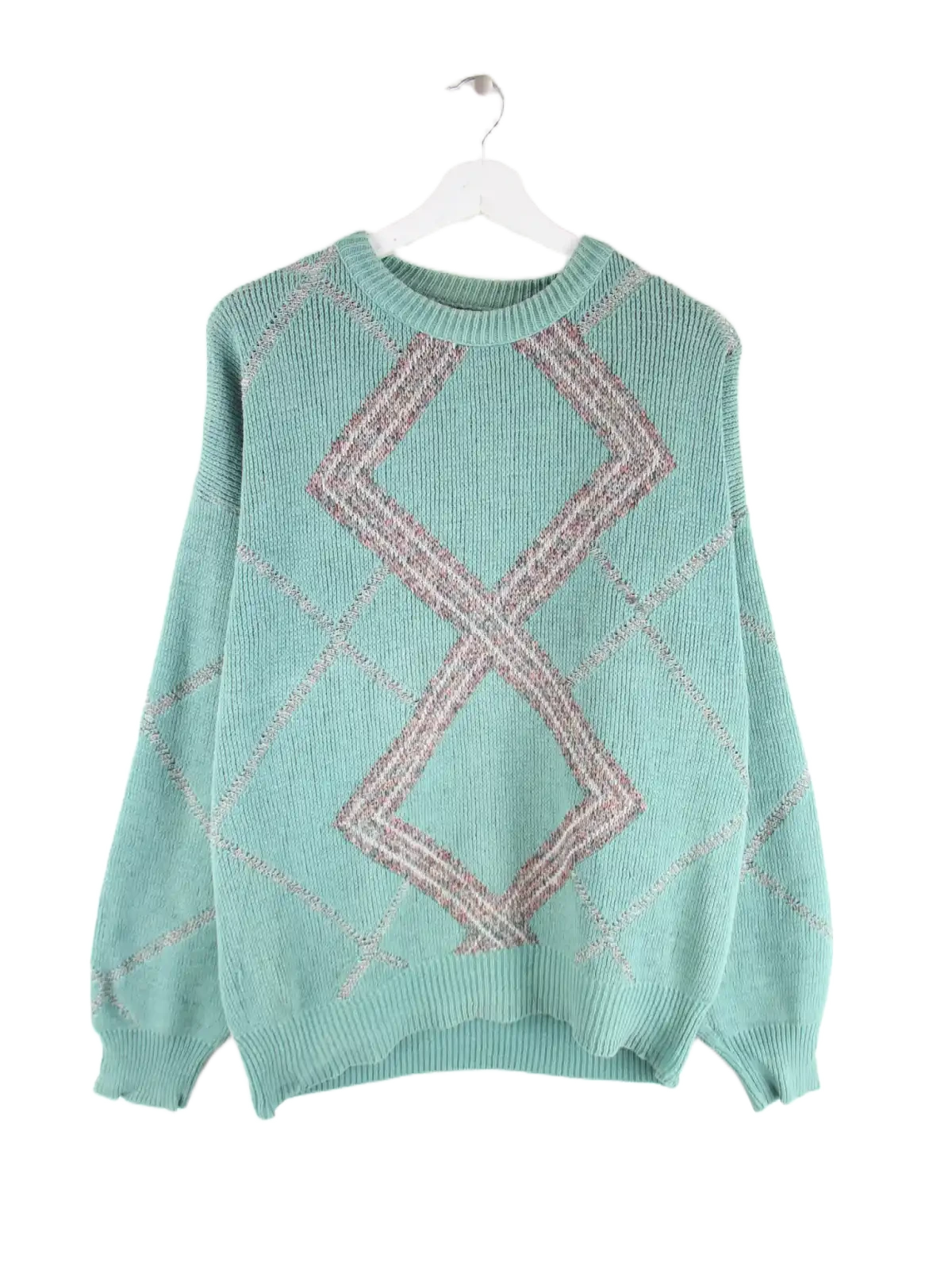 Vintage Pullover Türkis XXL – Vorderseite