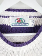 Vintage Pullover Weiß M – Etikett