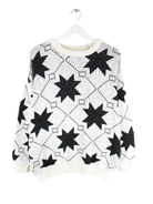 Vintage Pullover Weiß M – Vorderseite