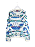 Vintage Pullover Weiß XL – Vorderseite