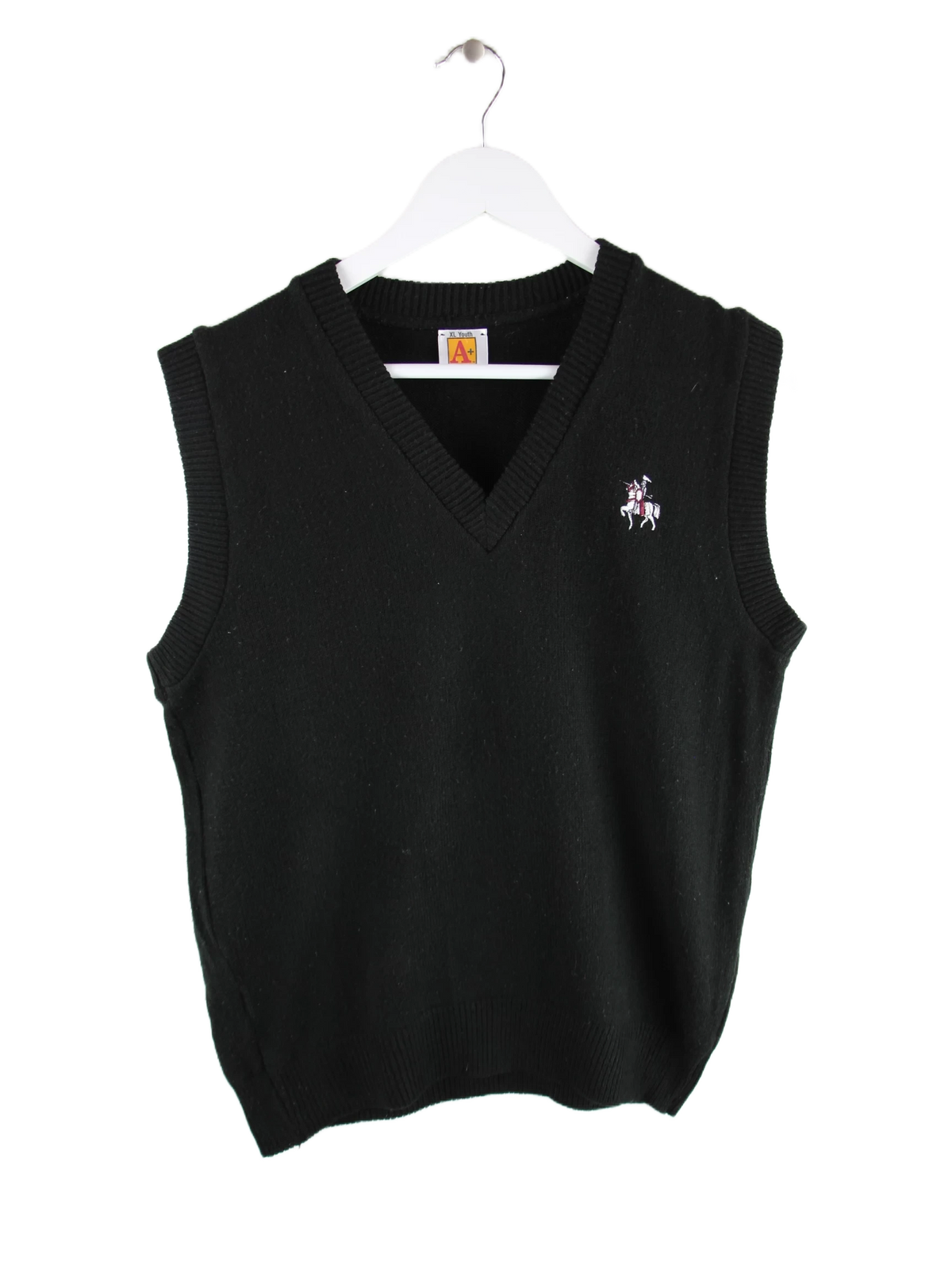 Vintage Pullunder Schwarz S – Vorderseite