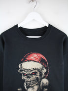 Vintage Sweater Schwarz XXL – Detailansicht Vorderseite