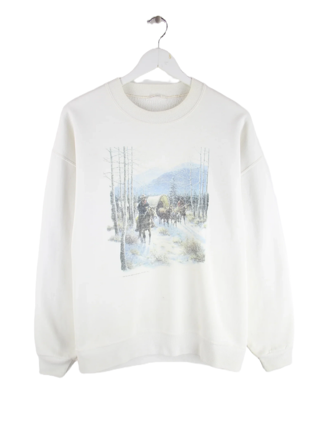 Vintage Sweater Weiß XL – Vorderseite