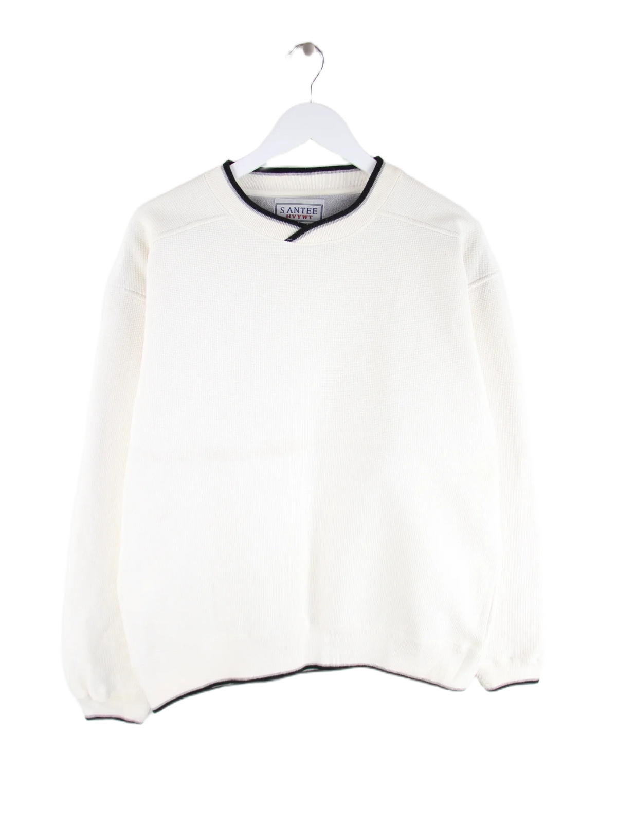 Vintage Sweater Weiß M – Vorderseite