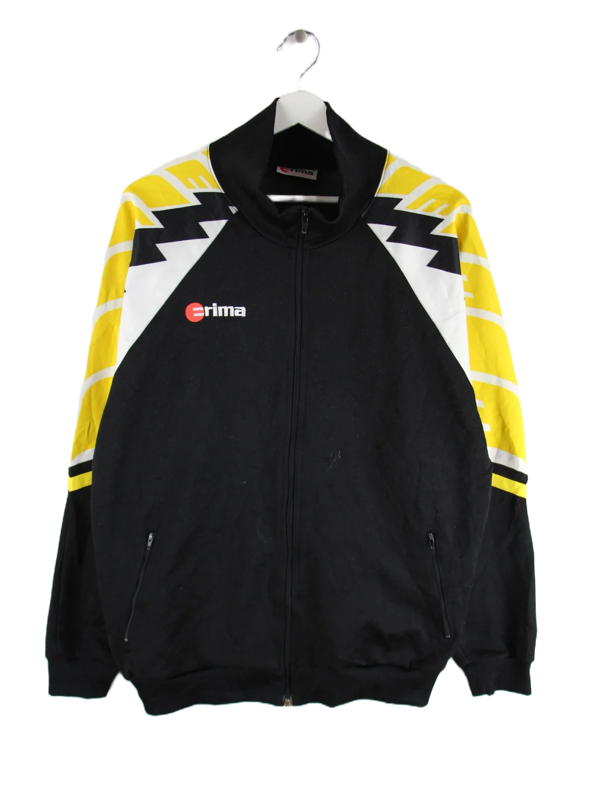 Vintage Trainingsjacke Schwarz XL – Vorderseite