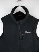 Vintage Weste Schwarz M – Detailansicht Vorderseite