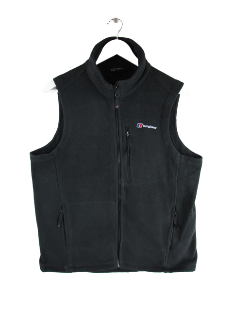 Vintage Weste Schwarz M – Vorderseite