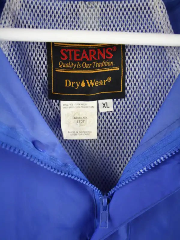 Vintage Windbreaker Blau XL – Etikett