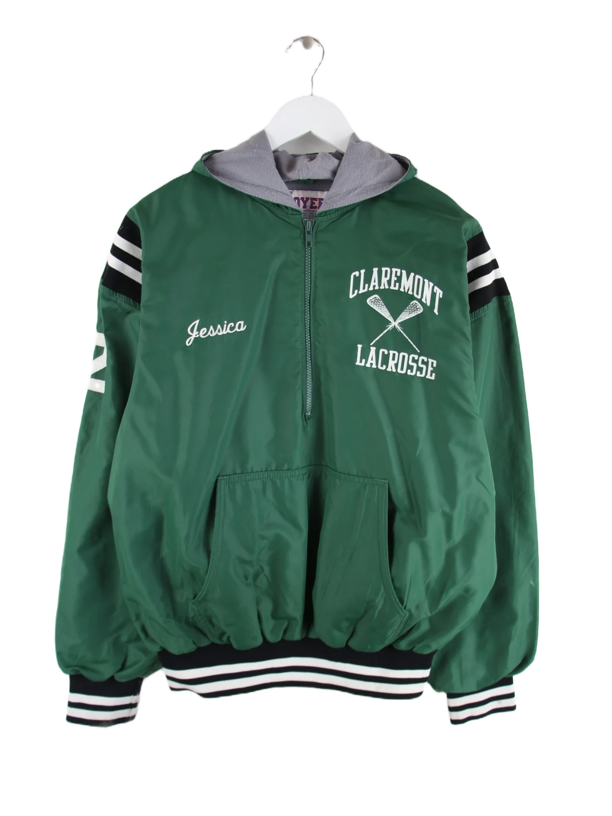 Vintage Windbreaker Grün L – Vorderseite
