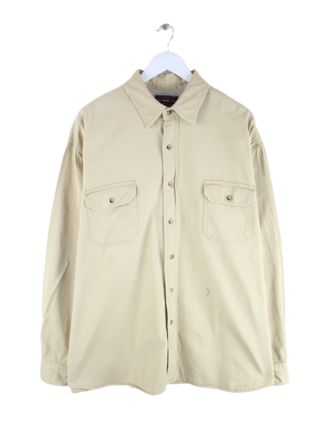 Wrangler Freizeit Hemd Braun M – Vorderseite