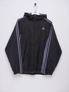 Adidas embroidered Logo black Track Jacke - Peeces