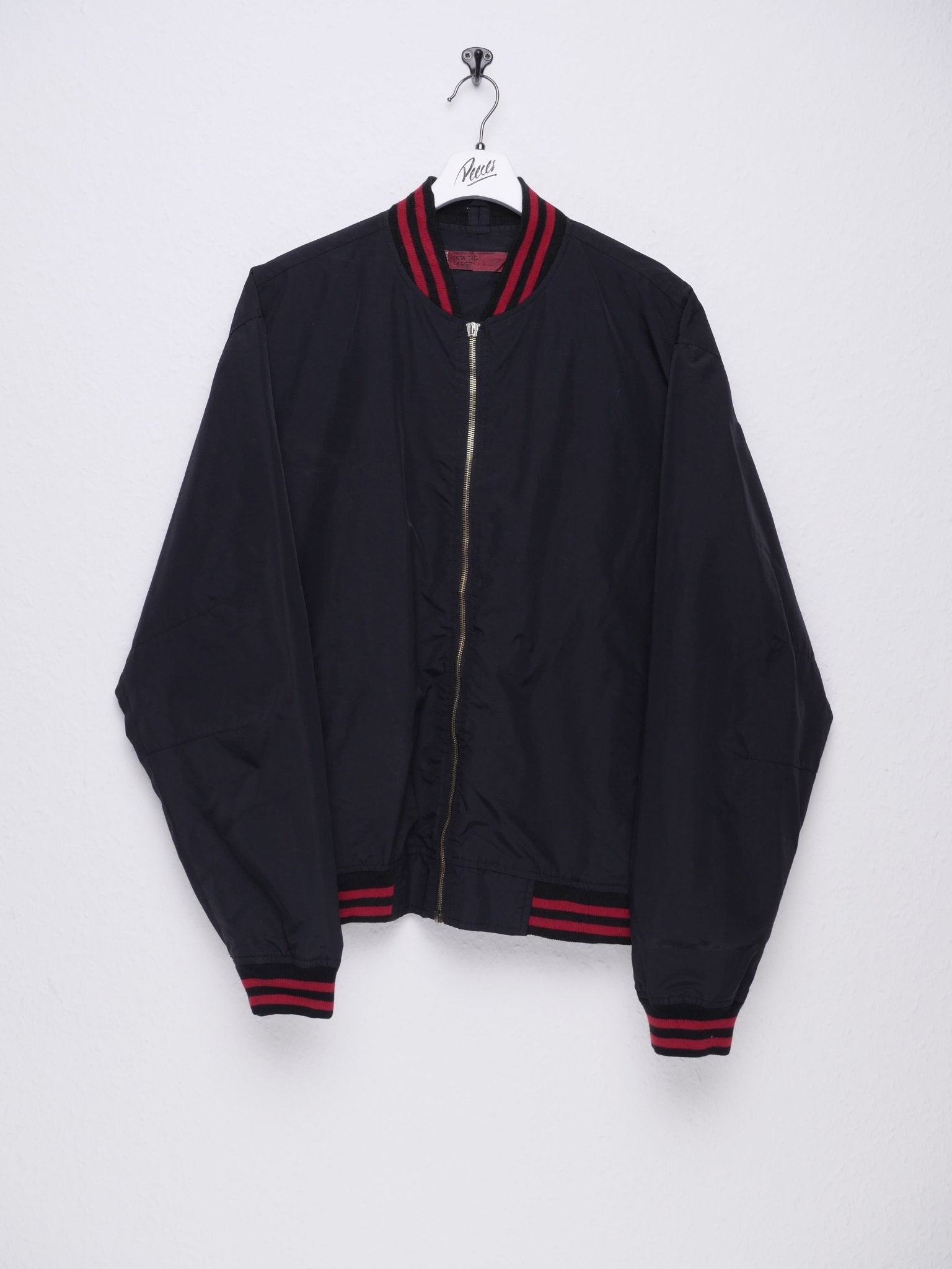 black and red basic Bomber Jacke - Peeces