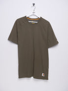 Champion embroidered Logo olive green Shirt - Peeces