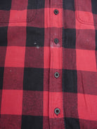 Checkered red Flannel Langarm Hemd - Peeces