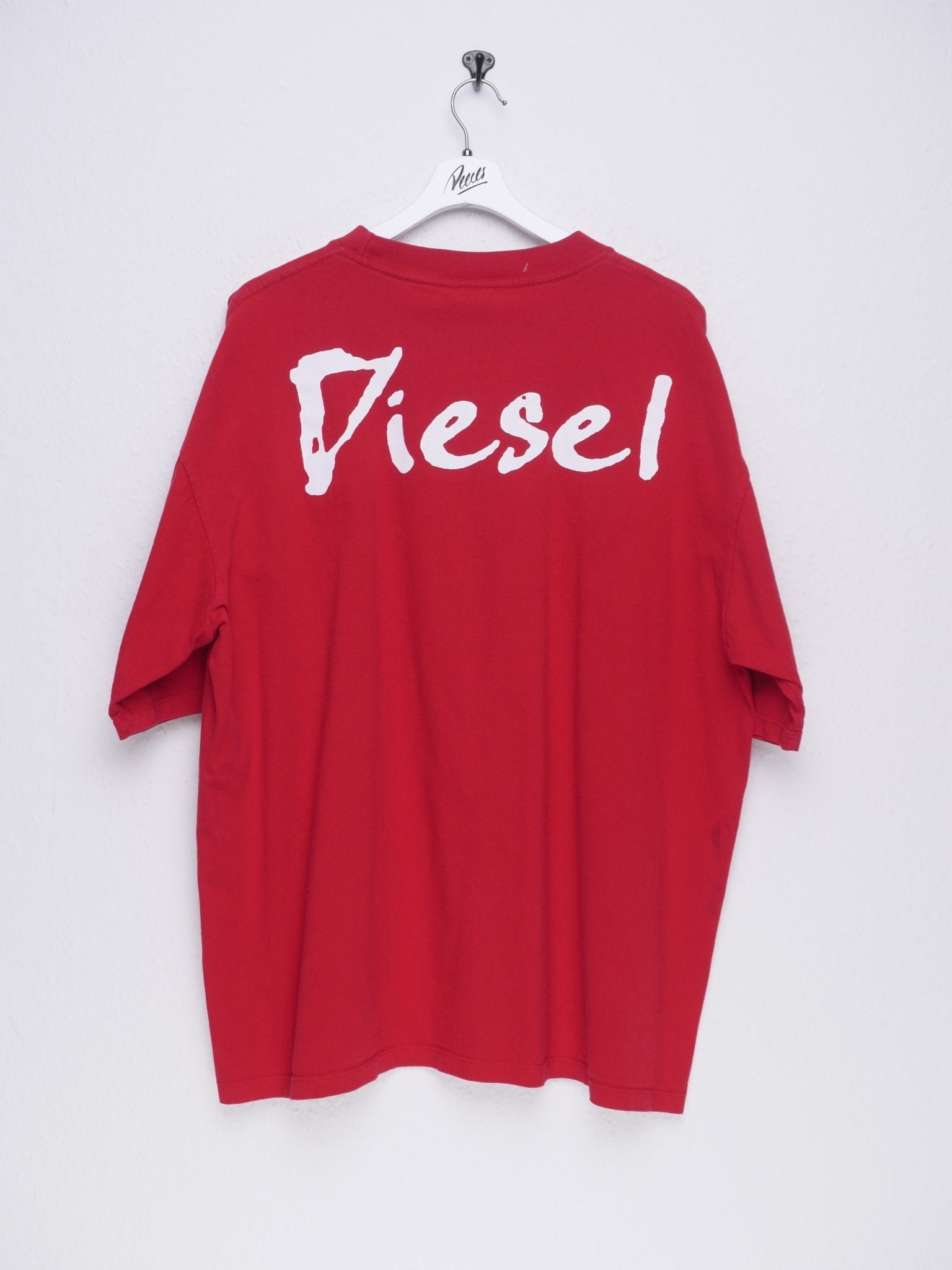 Diesel printed Logo oversized red Shirt - Peeces