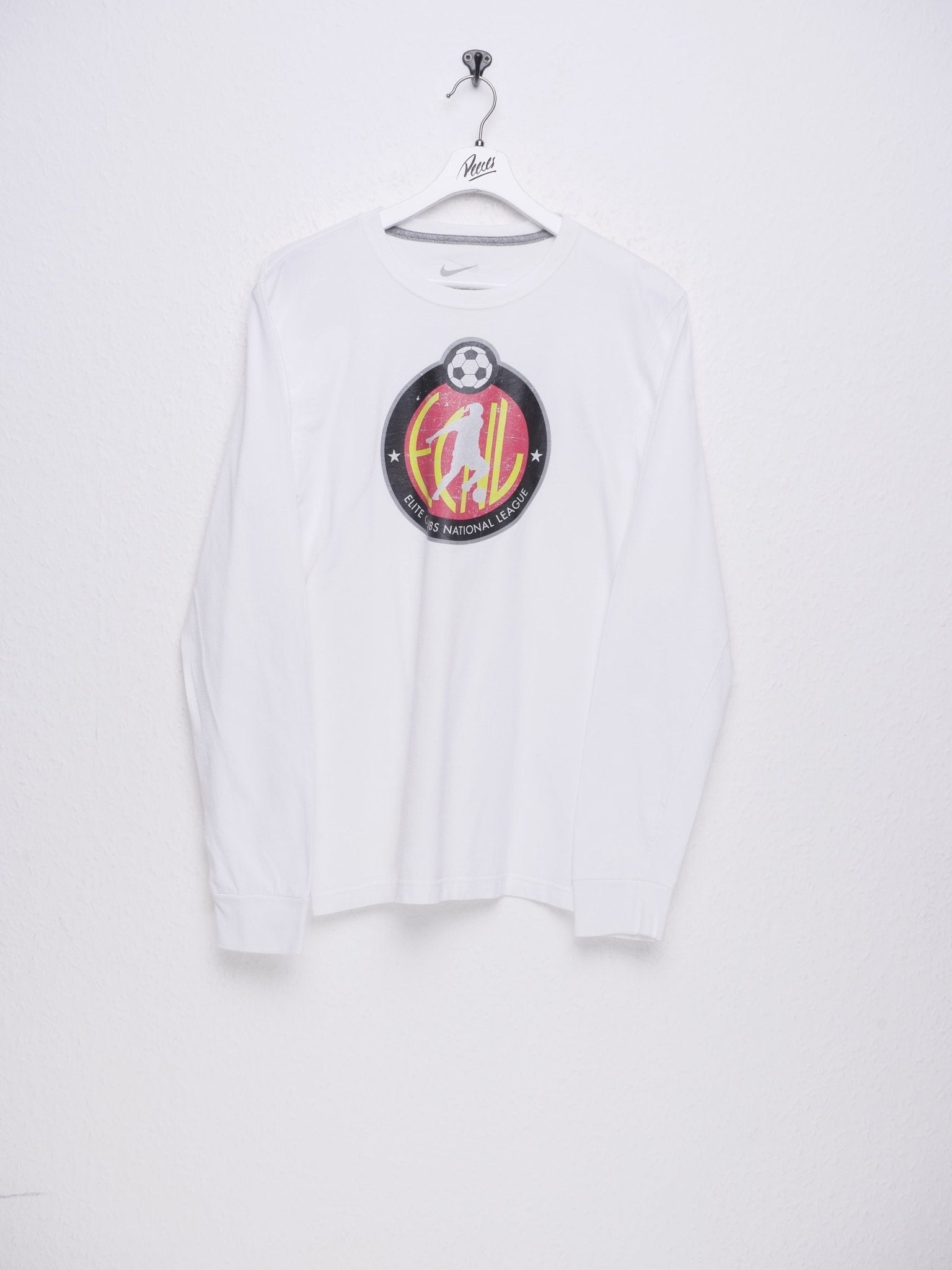 Nike Elite Clubs National League printed Swoosh white L/S Shirt - Peeces