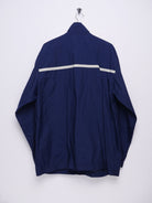 Nike embroidered Spellout striped navy oversized Track Jacke - Peeces