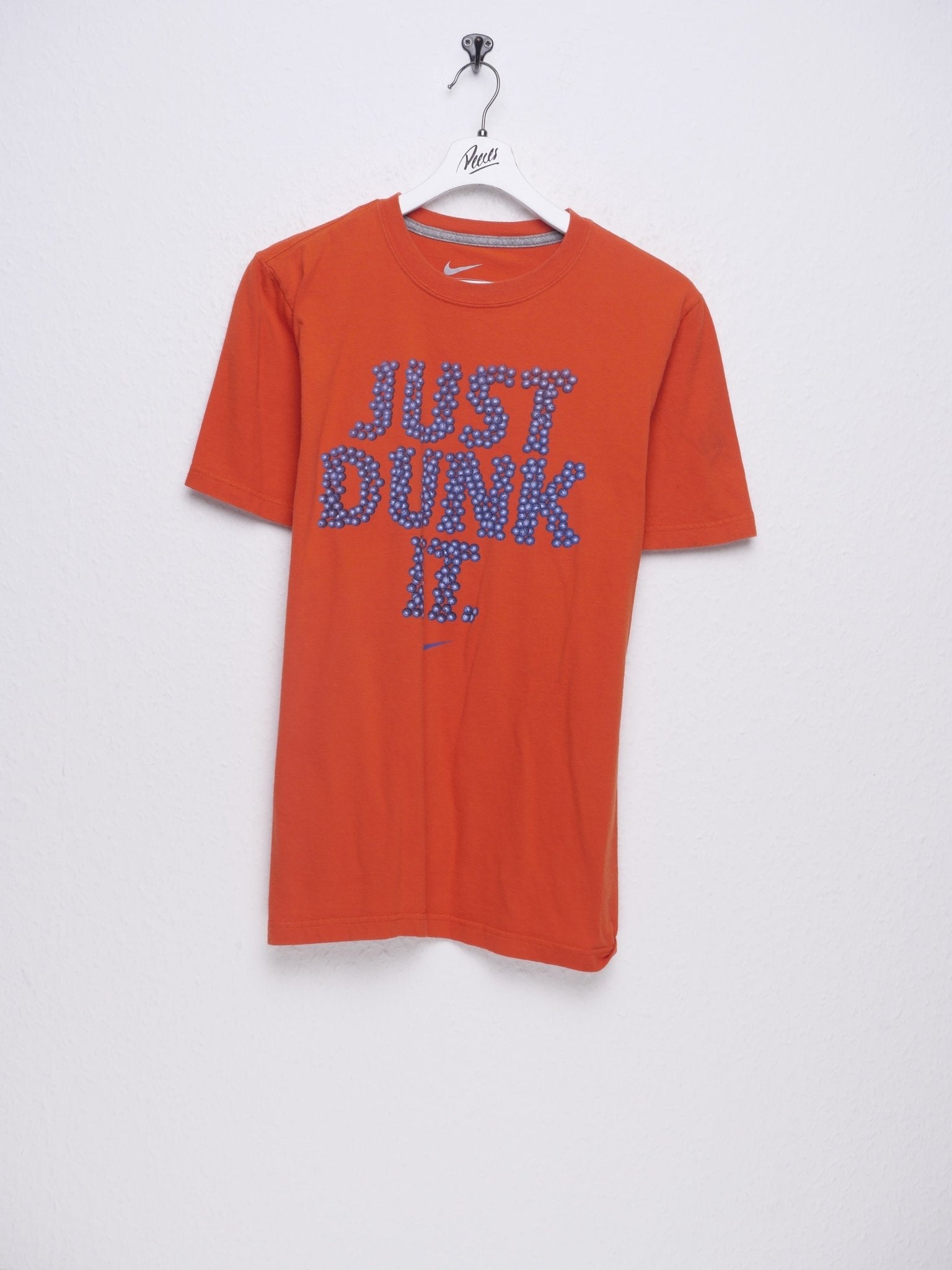 Nike printed 'just dunk it' Spellout washed orange Shirt - Peeces