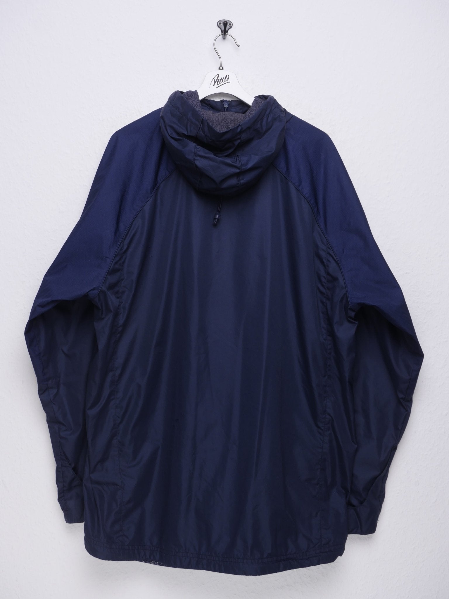 Nike printed Logo navy Windbreaker Track Jacke - Peeces