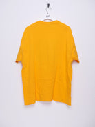 printed Spellout oversized yellow Shirt - Peeces