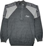 Asics Half Zip Pullover grau