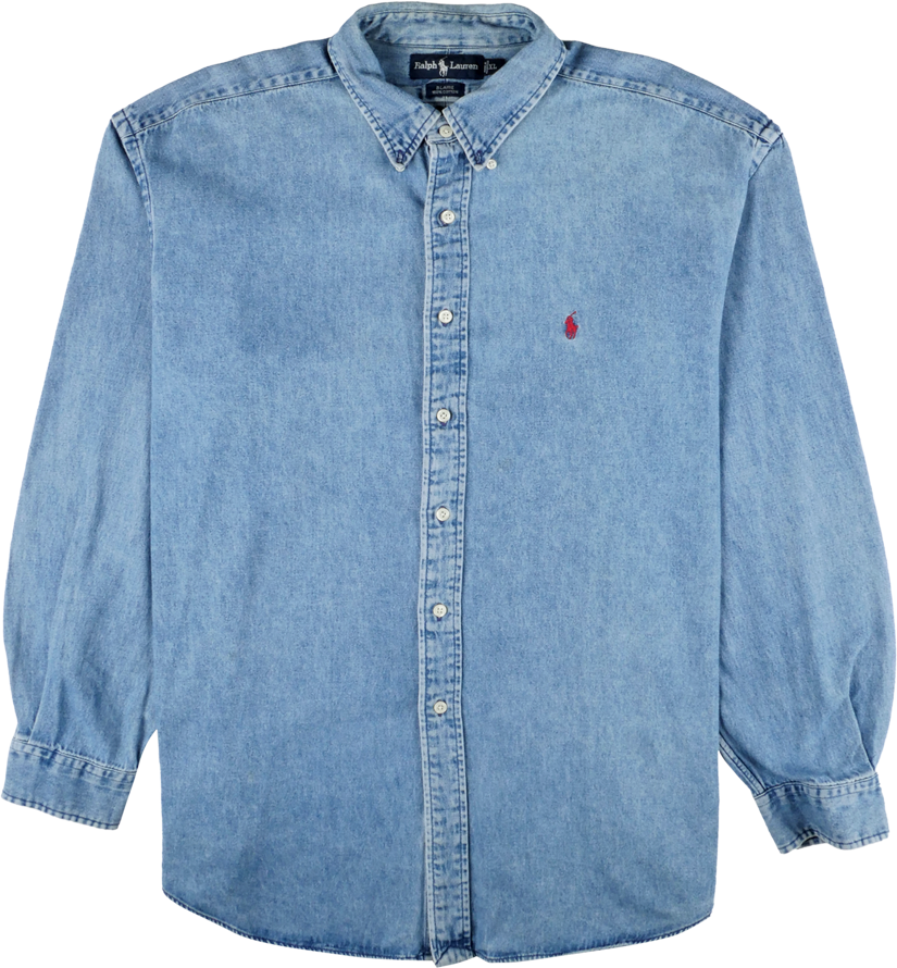 Polo Ralph Lauren Langarm Hemd blau