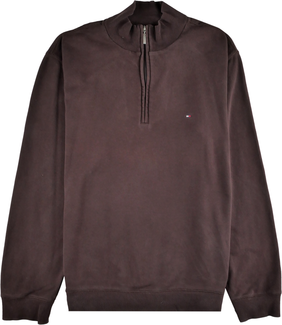 Tommy Hilfiger Half Zip Pullover braun