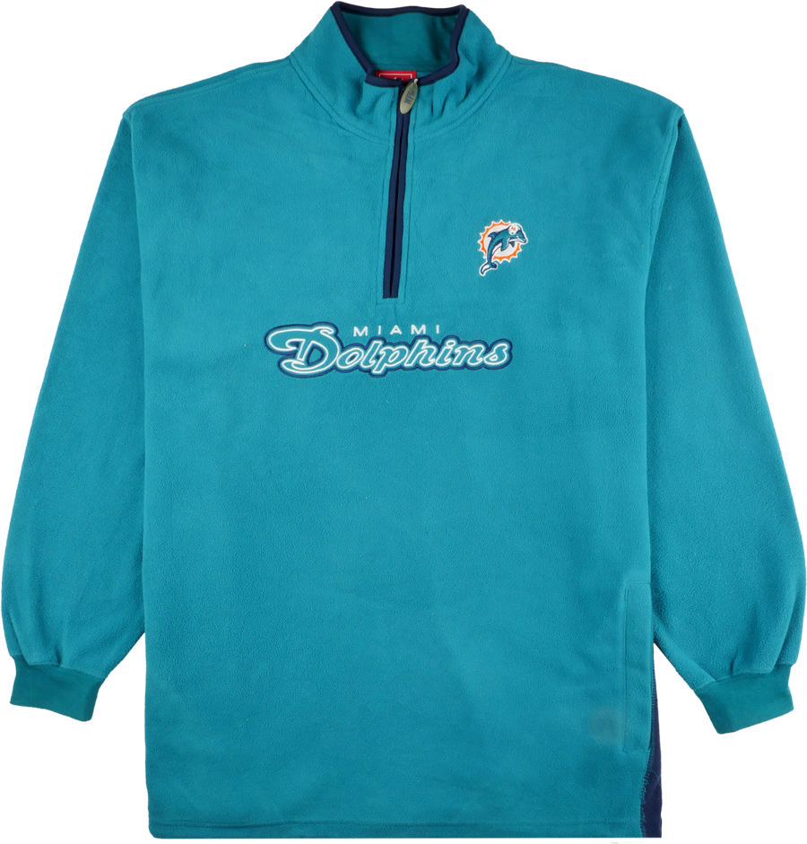 Nfl Fleece Pullover blau Miami Dolphins