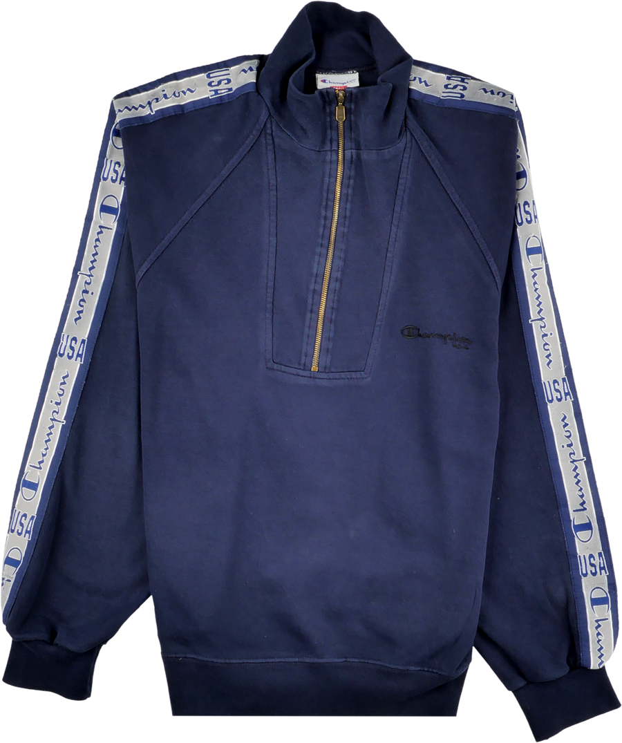 Champion Half Zip Pullover blau