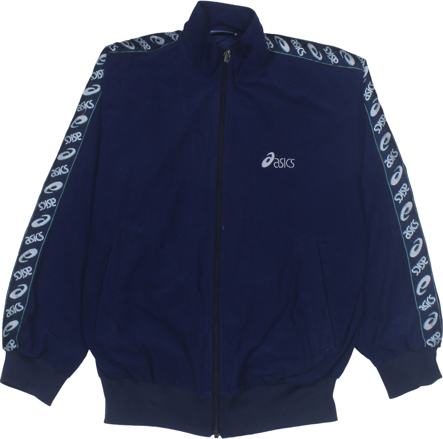 Asics Zip Pullover blau