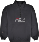 Fila Half Zip Pullover schwarz