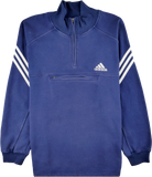 Adidas Half Zip Pullover blau