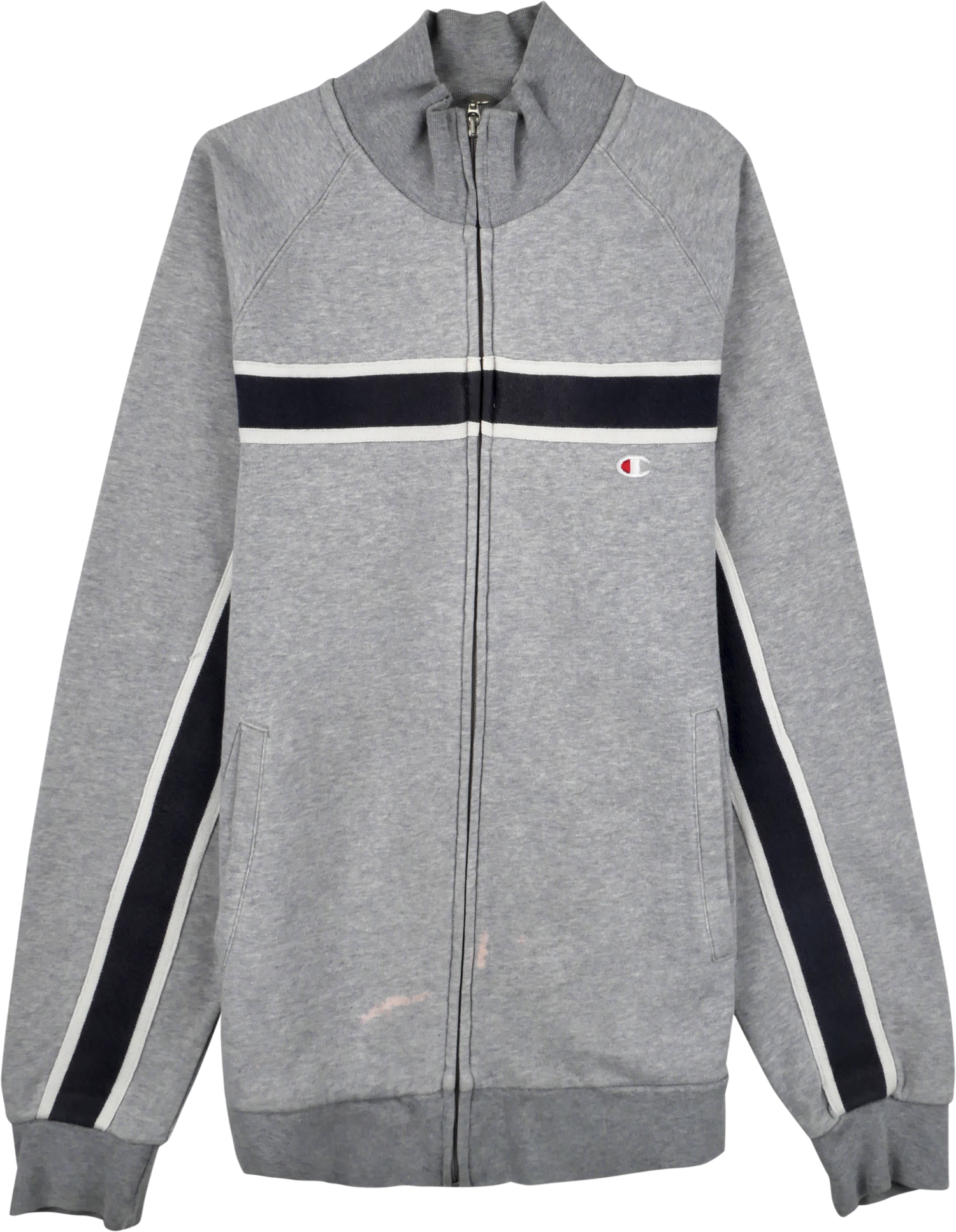 Champion Zip Pullover grau