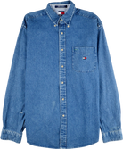 Tommy Hilfiger Langarm Hemd blau