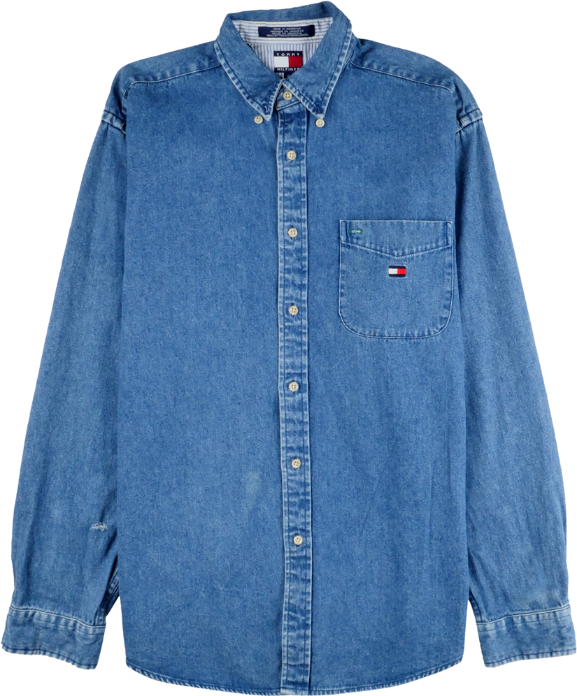 Tommy Hilfiger Langarm Hemd blau